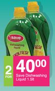 Save Dishwashing Liquid-2x1.5Lt