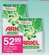 Ariel Hand Washing Powder-2.7Kg/3kg Each
