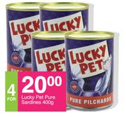 Lucky Pet Pure Sardines-4x400g