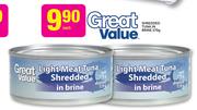 Shredded Tuna In Brine-170g Each