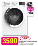 Defy 6kg White Front Load Washing Machine WCY61032W