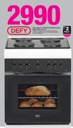 Defy 2 Piece 60cm Black Under Counter Oven