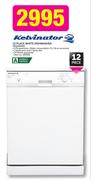 Kelvinator 12 Place White Dishwasher KD12WW1