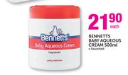 Bennetts Baby Aqueous Cream-500ml Each