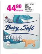 Baby Soft 2Ply Toilet Tissue-9's PerPack.