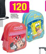 Assorted Character Backpacks-Each