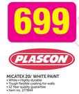 Plascon Micatex 20Ltr White Paint