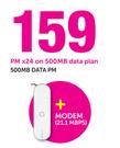 Packard Bell 10.1" Touch Notebook ENME69BMP-On 500MB Data Plan