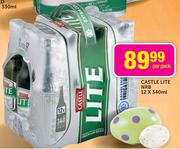 Castle Lite NRB-12 x 340ml-Per Pack
