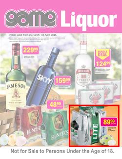 Game : Liquor (25 Mar - 6 Apr 2014), page 1