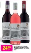 DuToitskloof Tunnel Muscato, Dry Red, Sweet Red, Sweet Rose or White-750ml Each
