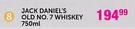 Jack Daniel's Old No.7 Whiskey-750ml