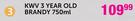 KWV 3 Year Old Brandy-750ml