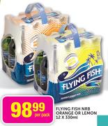 Flying Fish NRB Orange or Lemon-12 x 330ml-Per Pack