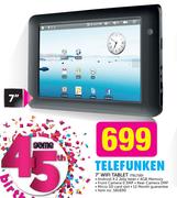 Telefunken 7" WiFi Tablet TEL7JD