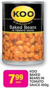 Koo Baked Beans In Tomato Sauce-410g