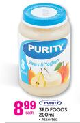 Purity 3rd Foods Assorted-200ml Each