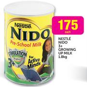 Nestle Nido 3+ Growing Up Milk-1.8Kg Each