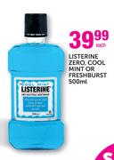 Listerine Zero, Cool Mint or Freshburst-500ml Each