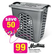 Miss Molly Mega Linen Bin-Each