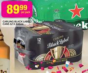 Carling Black Label Cans-12 x 440ml Per Pack