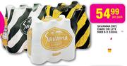 Savanna Dry, Dark or Lite NRB-6 x 330ml-Per Pack