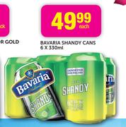 Bavaria Shandy Cans-6 x 330ml