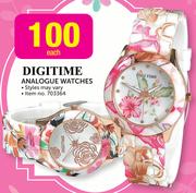 Digitime Analogue Watches-Each