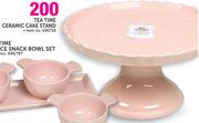 Tea Time Ceramic Cake Stand