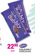 Cadbury Bubbly Chocolate-150g Each
