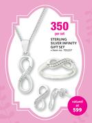 Sterling Silver Infinity Gift Set-Per Set