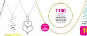 9ct Gold Figaro Chain and Matching Bracelet Set-Per Set