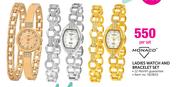 Monaco Ladies Watch and Bracelet Set-Per Set