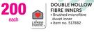 Always Home Double Hollow Fibre Inners-Each