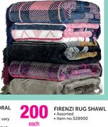 Firenzi Rug Shawl Assorted-Each