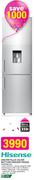 Hisense 269ltr Metallic Silver Bottom Fridge/Freezer H359BME WD 