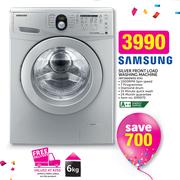 Samsung 6kg Silver Front Load Washing Machine WF1600W5S XFA