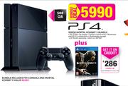 PS4 500GB Mortal Kombat X Bundle