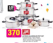 Hart 10-Piece Aluminium Pot Set-Per Set