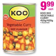 Koo Mix Vegetable Curry Assorted-410/420g Each