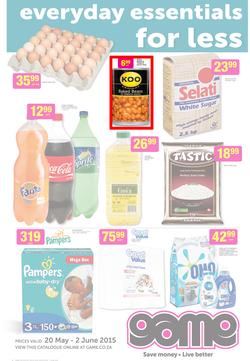Game Western Cape : Everyday Essentials For Less (20 May - 2 Jun 2015), page 1