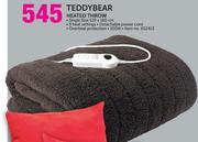 Teddybear Heated Throw