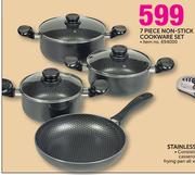 Tissolli 7 Piece Non Stick Cookware Set