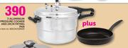 Tissolli 7Ltr Aluminium Pressure Cooker And 24cm Frying Pan