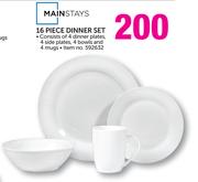 Mainstays 16 Piece Dinner Set