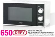 Defy 20Ltr White Manual Microwave Oven MDM0367 WM203