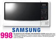 Samsung 32Ltr White Electronic Microwave Oven ME9114W1 XFA
