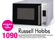 Russell Hobbs 30Ltr Silver Electric Microwave Oven RHEM30L