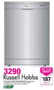 Russell Hobbs 12 Place Silver Dishwasher RHDW12DS