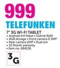 Telefunken 7" 3G Wi-Fi Tablet